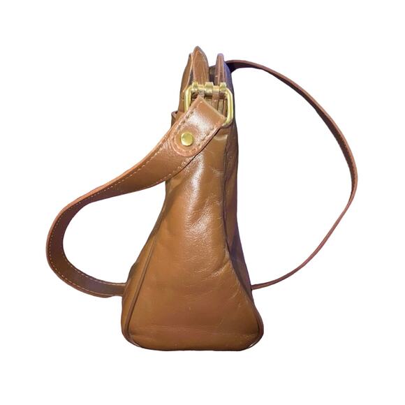 Vintage Etienne Aigner Leather Purse Handbag Brown Leather Strap Old School LOGO - Picture 4 of 11